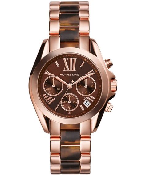 michael kors rose golden stainless steel bradshaw chronograph watch uk|mini bradshaw rose gold.